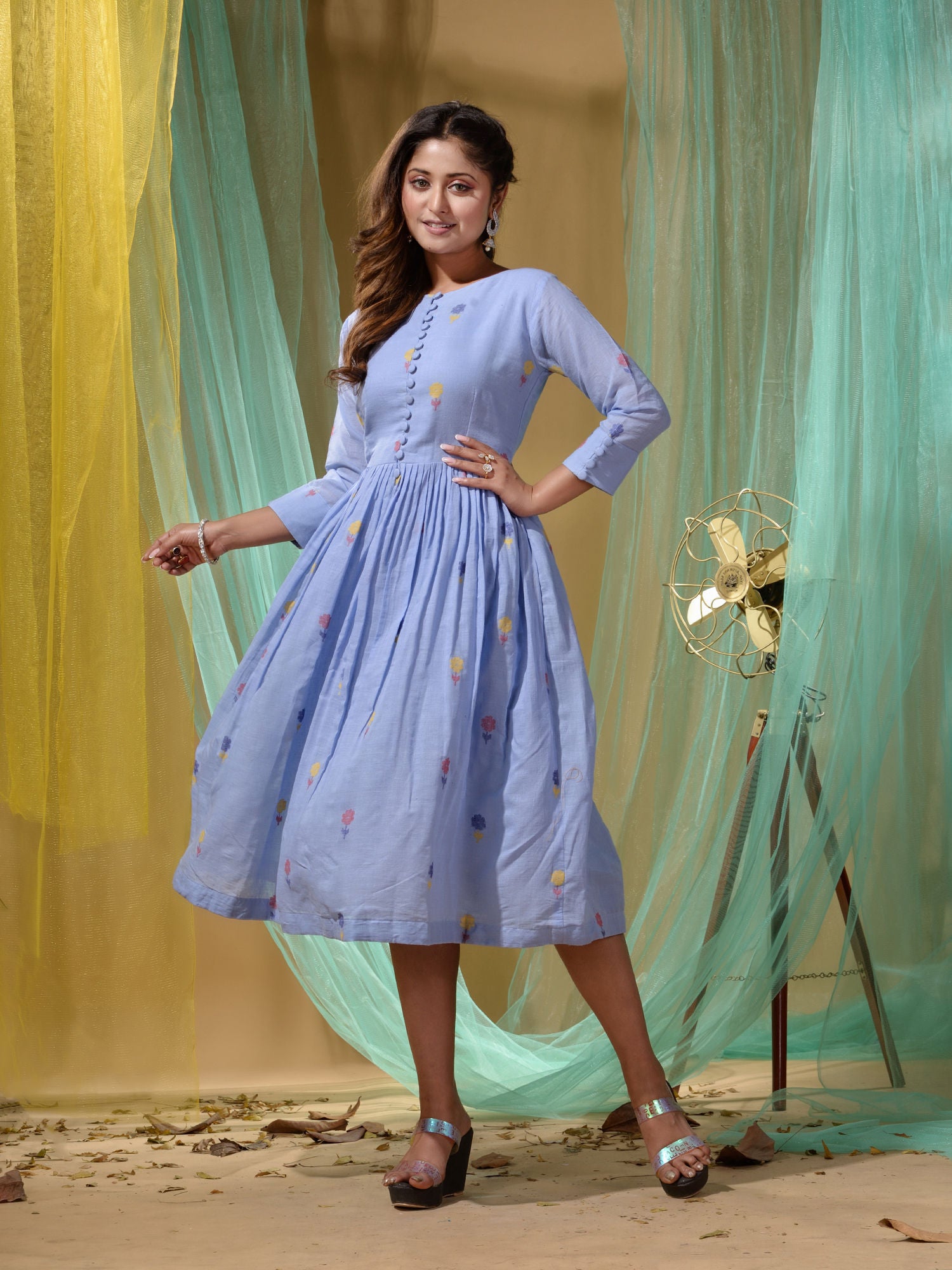 Multi Colour Printed Rayon Designer Kurti | Kurti designs, Dresses for  work, Frock style